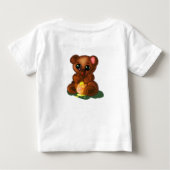 ベビーおもしろいTシャツとハニーベア ベビーTシャツ (裏面)