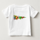 ベビーおもしろいTシャツ(好奇心に満ちたエイリアン) ベビーTシャツ (裏面)