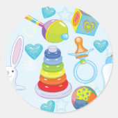 ベビーおもちゃシール ラウンドシール (正面)