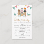ベビーおもちゃ男女兼用赤ちゃんシャワーブックリクエスト エンクロージャーカード (正面)