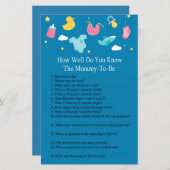 ベビーおもちゃ赤ちゃんシャワーをどれだけ知っているか (正面/裏面)