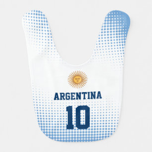 ベビーお気に入りのなプレーヤー数を用いるアルゼンチンの旗 ベビービブ