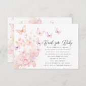 ベビーお洒落エンクロージャカード用蝶ブック エンクロージャーカード (正面/裏面)