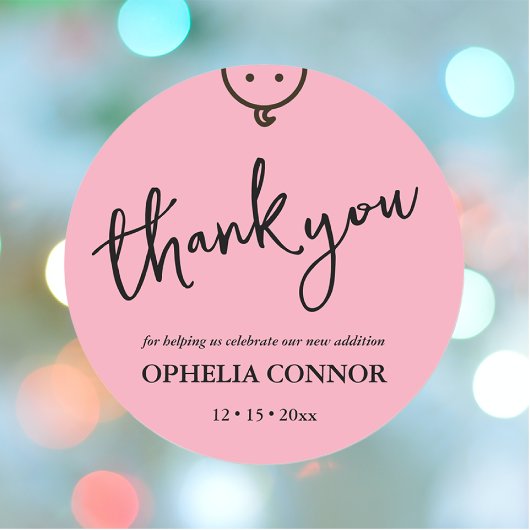 ベビーお洒落ガールステッカー ラウンドシール