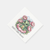 ベビーお洒落シャワーディノディライト スタンダードカクテルナプキン (角)