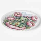 ベビーお洒落シャワーディノディライト ペーパープレート (アングル)