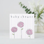ベビーお洒落シャワー招待状テンプレート 案内状 (スタンド正面)