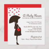 ベビーお洒落シャワー招待状 招待状 (正面/裏面)