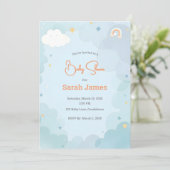 ベビーお洒落シャワー招待状 招待状 (スタンド正面)