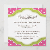 ベビーお洒落シャワー招待状 招待状 (裏面)