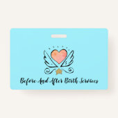 ベビーお洒落ドゥラ誕生コーチハート バッジ (裏面)