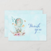 ベビーお洒落バニーがバルーンに登場 サンキューカード (正面/裏面)