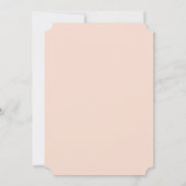 ベビーお洒落バニーがバルーンベイビーシャワーに 招待状 (裏面)