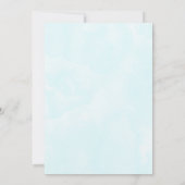 ベビーお洒落バニーが誕生パーティーに 招待状 (裏面)