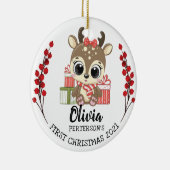 ベビーお洒落ムースベビー第1回クリスマス セラミックオーナメント (右)