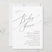 ベビーお洒落男女兼用シャワー招待状 招待状 (正面)