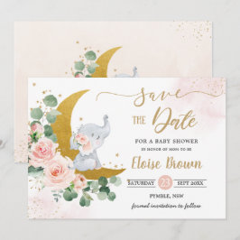 ベビーお洒落象クレセントムーン赤面フローラ セーブザデート