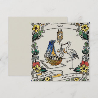 ベビーお知らせカード 招待状