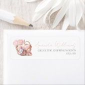 ベビーかご住所 シールベビーシャワー ラベル (インサイチュ)