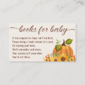 ベビーかぼちゃ赤ちゃんシャワー囲いカードの本 エンクロージャーカード (正面)