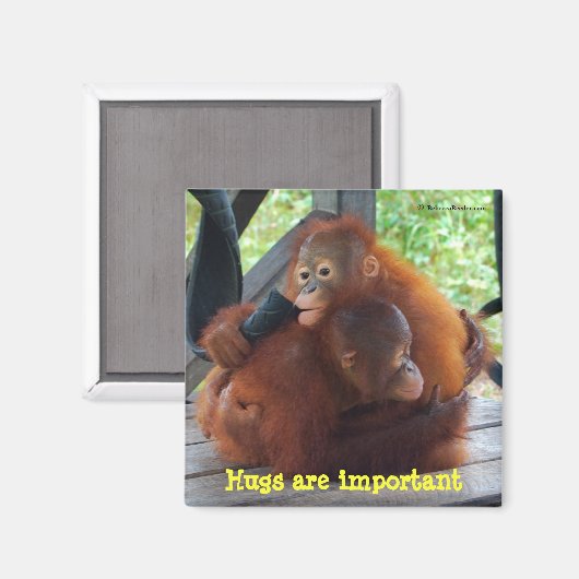 ベビーからのインスピレーション:ハグは重要 マグネット (正面/裏面)