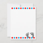 ベビーからのベビーシャワーのサンキューカード サンキューカード (裏面)