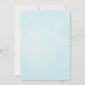 ベビーからカップケーキを振りかける誘い 招待状 (裏面)