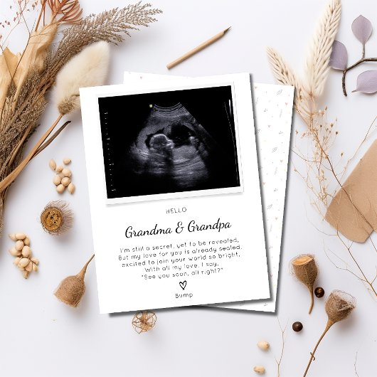 ベビーから未来のおばあちゃん&おじいちゃんカードへの詩