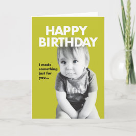 ベビーかわいいおもしろい誕生日 カード