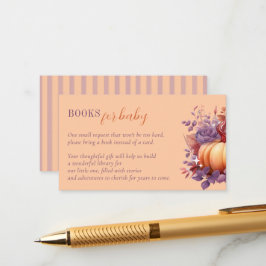 ベビーかわいいカボチャ赤ちゃんシャワーの本 エンクロージャーカード