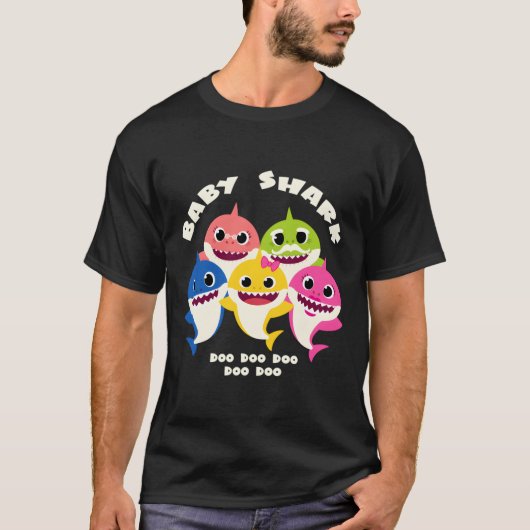 ベビーかわいいサメのギフト家族全員のためのA Tシャツ (正面)