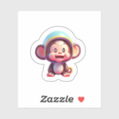 ベビーかわいいサル シール (シート)