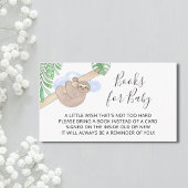 ベビーかわいいナマケモノの赤ちゃんシャワーの本 エンクロージャーカード