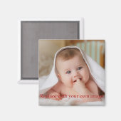ベビーかわいいパーソナライズされた写真 マグネット (正面/裏面)