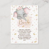 ベビーかわいいピンク象の本 エンクロージャーカード (正面)