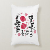 ベビーかわいいミトンの冬の外で寒さ アクセントクッション (正面(垂直))