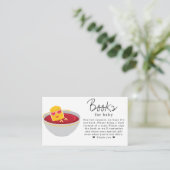 ベビーかわいい小さなナゲット女の子の赤ちゃんシャワーのための本 エンクロージャーカード (スタンド正面)