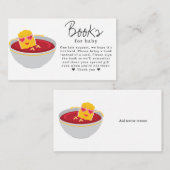 ベビーかわいい小さなナゲット女の子の赤ちゃんシャワーのための本 エンクロージャーカード (正面/裏面)