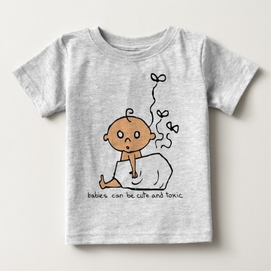 ベビーかわいい毒性 ベビーTシャツ (正面)