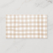 ベビーかわいこちゃんパイ秋ベビーシャワー用ブック エンクロージャーカード (裏面)