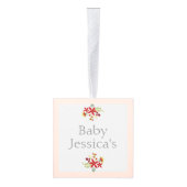 ベビーかわいらしの初めてのクリスマス写真 キューブオーナメント