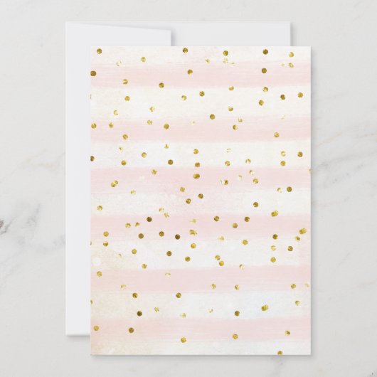 ベビーかわいらしフェアリー1st誕生日 招待状 (裏面)