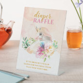 ベビーかわいらしユニコーンおむつラッフル玄関サイン 台座サイン (インサイチュ)