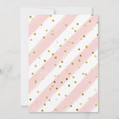 ベビーかわいらしユニコーンおむつラッフル玄関サイン 招待状 (裏面)