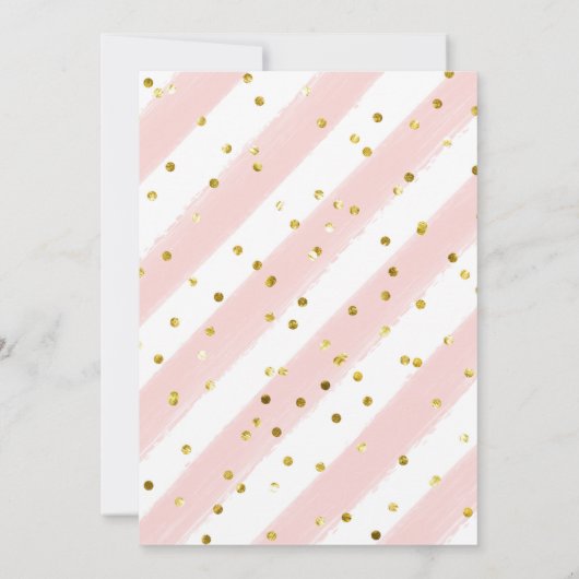 ベビーかわいらしユニコーンおむつラッフル玄関サイン 招待状 (裏面)