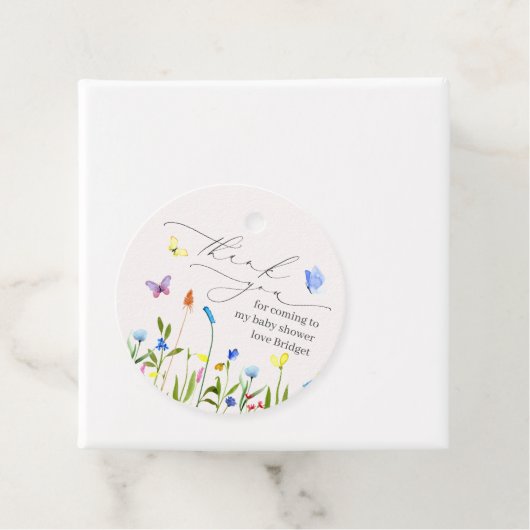 ベビーかわいらし開花ワイルドフラワーありがとう フェイバータグ (インサイチュ)