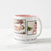 ベビーか子ども向けフォトコーヒーマグ ツートーンマグカップ (正面右)