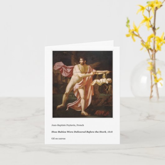 ベビーがお母さんのデイカードを届ける方法 カード (黄色い花)