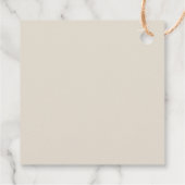 ベビーがアイスコーヒーの赤ちゃんシャワーの好意を醸造している フェイバータグ (裏面)