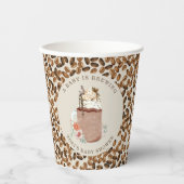 ベビーがアイスコーヒーの赤ちゃんシャワーをフローラ醸造している 紙コップ (正面)